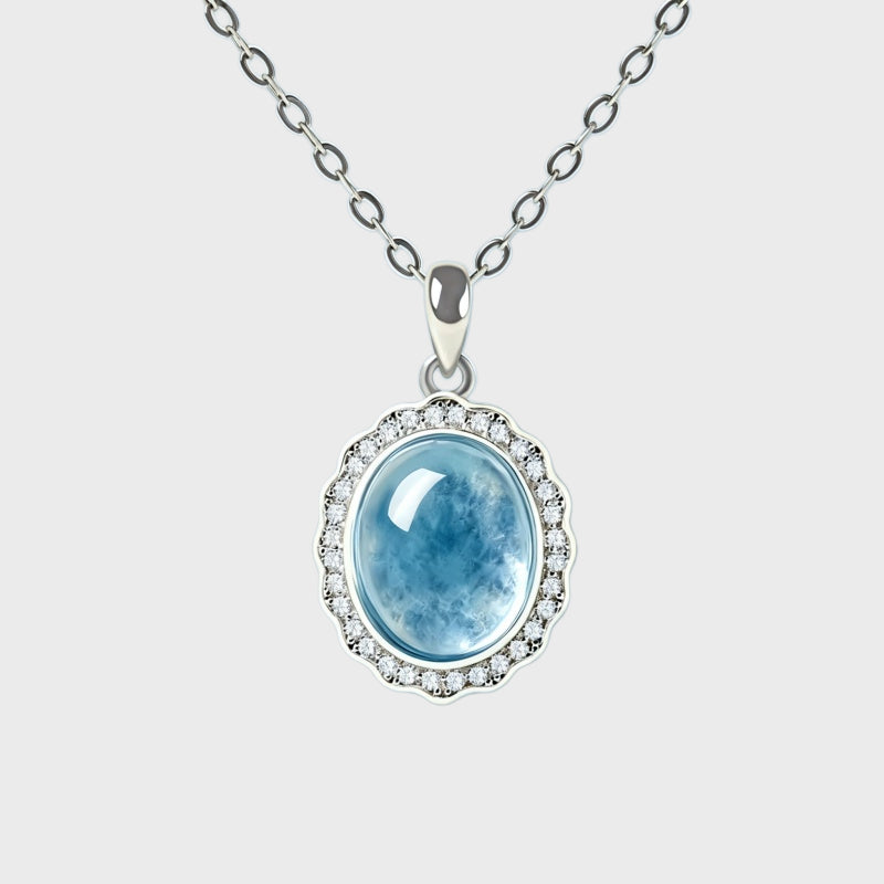 Ocean Whisper Necklace Crystal Necklace