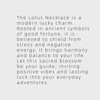 Collier Lotus Flamme