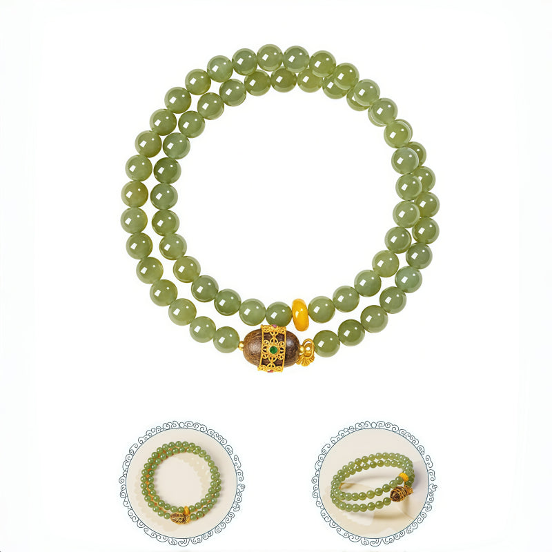 Bracelet Noble Cheval en Jade de Hetian