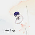 Bague Lotus - S'élever au-dessus de la négativité