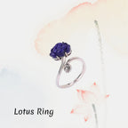 Bague Lotus - S'élever au-dessus de la négativité