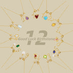 irthstone Necklace for Women | Dainty Gemstone Pendant | 925 Sterling Silver Birthday Gift