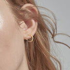 Detachable Star & Moon Necklace Earring Set - Steady Fortune and Smooth Life