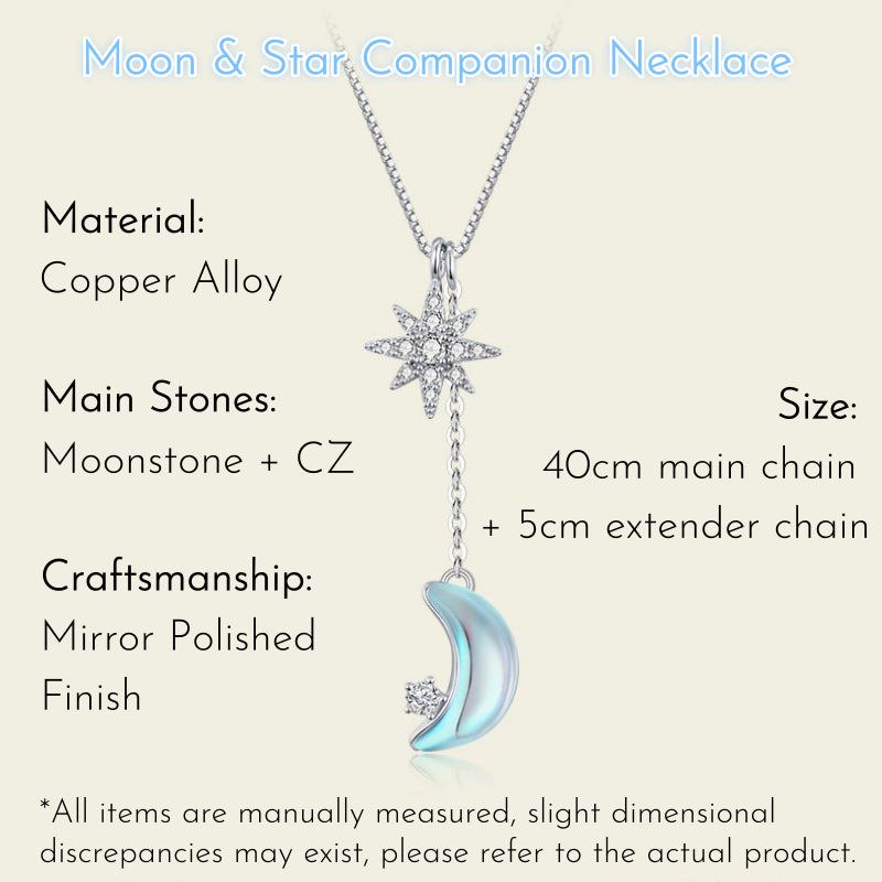 Twilight Shine Moon & Star Necklace
