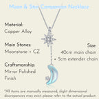 Twilight Shine Moon & Star Necklace