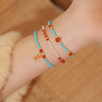 Collier en cristal naturel couronne vintage