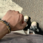 Natural Stone Faceted Bead Stackable Bracelet - Gentle Energy & Daily Healing