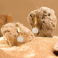 Boucles d'oreilles Lotus Éveil en Jade Hetian Naturel