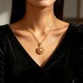 Collier ras-du-cou « Lian Huang » Lotus oriental – Bijoux de style chinois