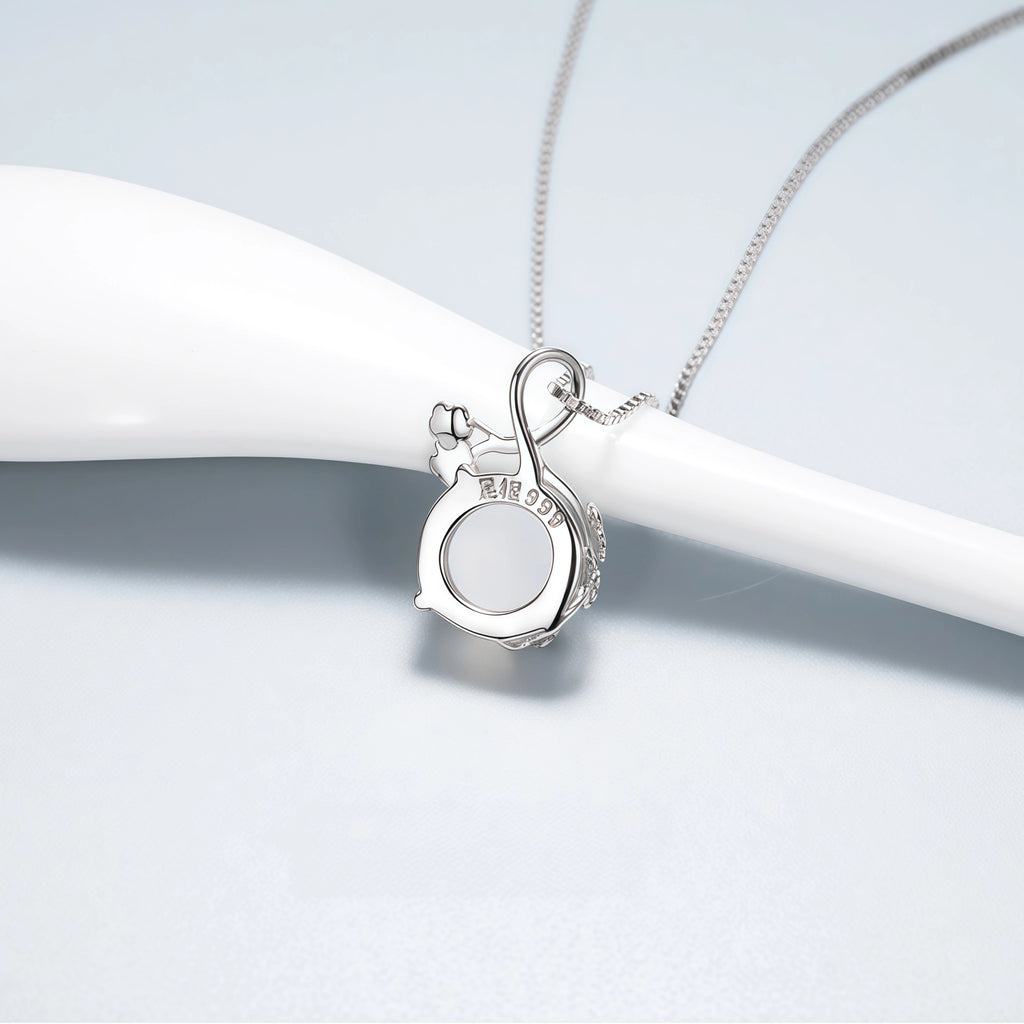 Plum‑Blossom Chalcedony Sterling Silver 3‑Piece