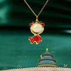 Nephrite Koi Fish Necklace - Symbol of Prosperity and Good Fortune