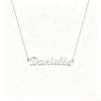 Collier personnalisé en argent pur S925 avec pendentif lettre - Collier prénom anglais
