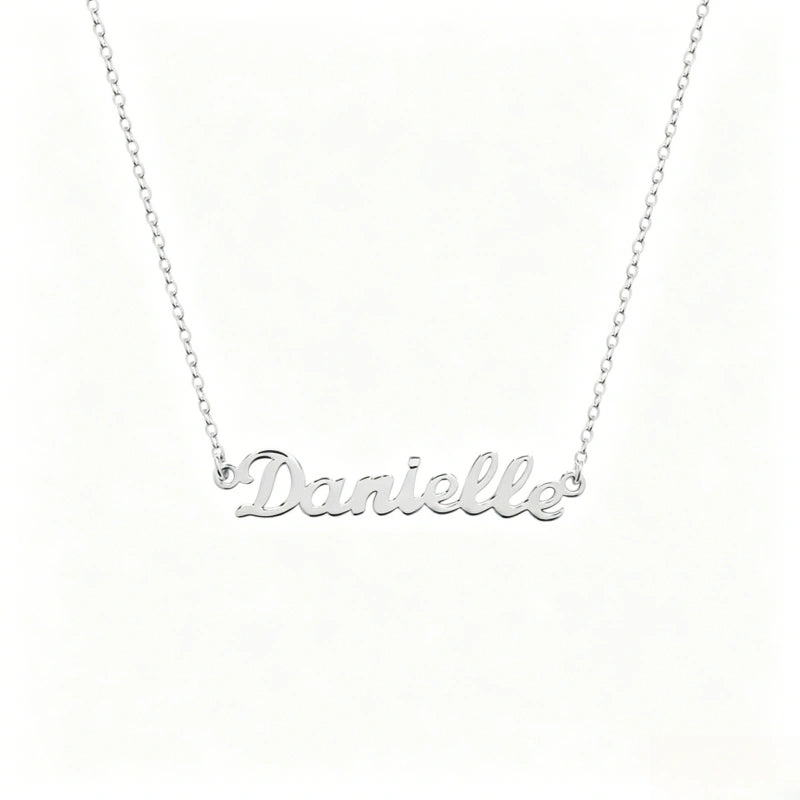 Customized Letter Necklace S925 Pure Silver Necklace English Name Necklace