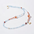 Collier Aigue-marine et pierres multiples – Esprit calme, cœur ouvert, attire l'équilibre