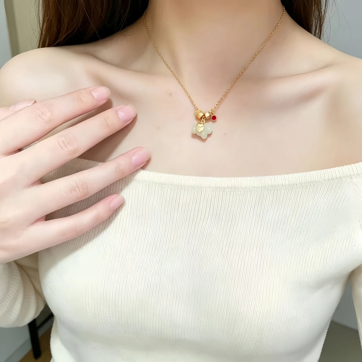 Collier à ajustement facile en quartz clair - Pureté intérieure et expression claire