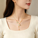 Collier à ajustement facile en quartz clair - Pureté intérieure et expression claire