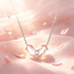 Collier Cœur en Quartz Rose - Guérir et Rétablir avec Amour
