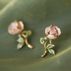 Rose Pink Necklace/Bracelet/Ring/Earrings Set - Sincere Romantic Love