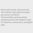 Collier Citrine Succès Joyeux