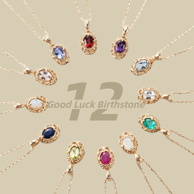 12 Birthstone Openwork Zodiac Necklace, 925 Sterling Silver Versatile Clavicle Necklace