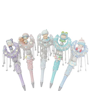 1pc Diamond Crescent Penbeads