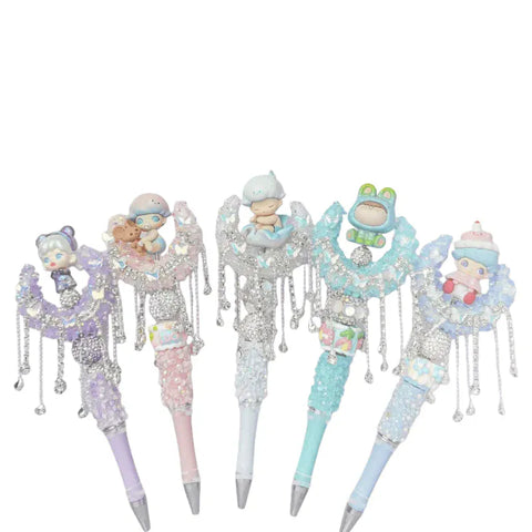 1pc Diamond Crescent Penbeads