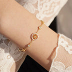 Abundance Compass Natural Citrine Necklace/Bracelet Set - Wealth & Opportunity