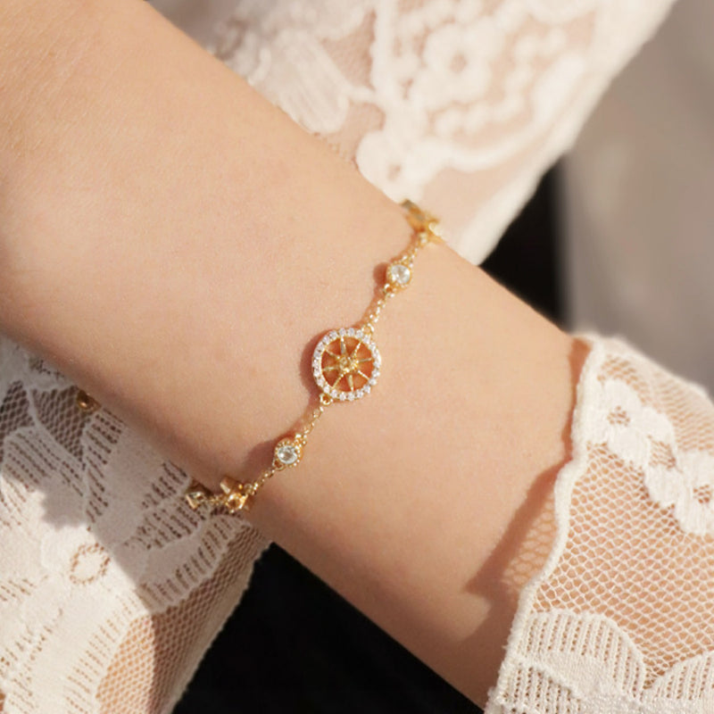 Abundance Compass Natural Citrine Necklace/Bracelet Set - Wealth & Opportunity
