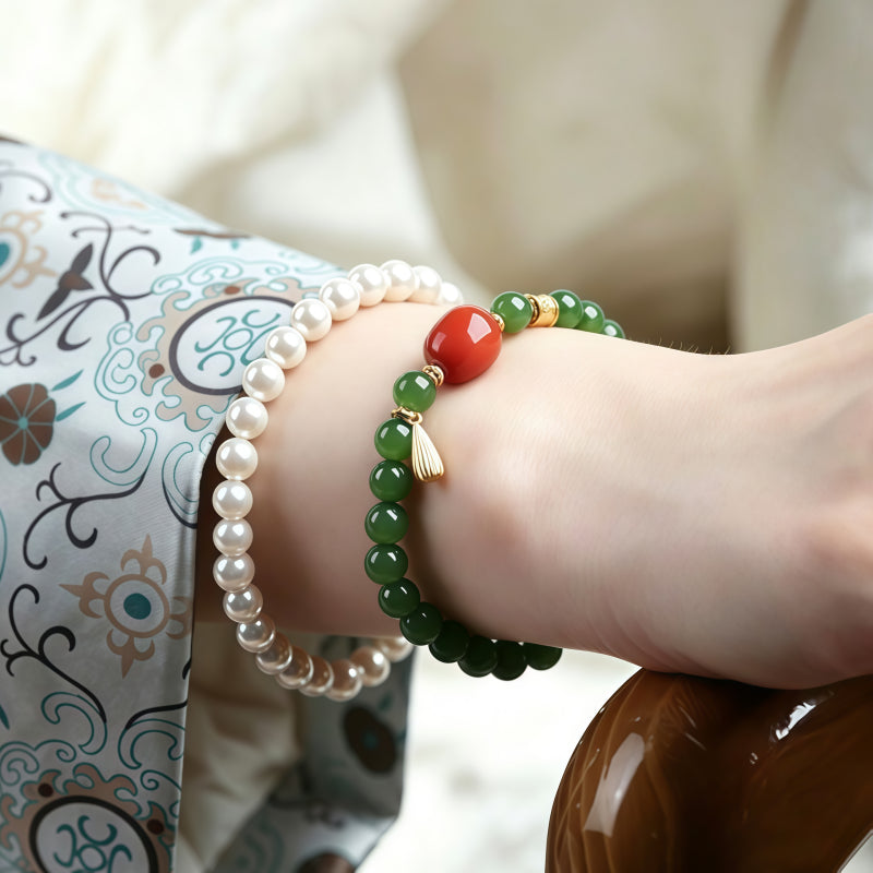 Bracelet Noble Cheval en Jade de Hetian
