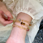 Natural Yellow Crystal Multi Treasure Lucky Multi Circle Bracelet - Positive Energy and Lasting Luck