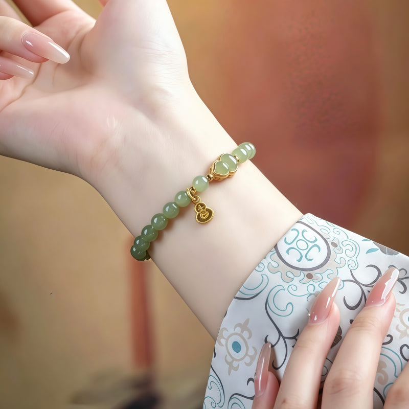 Bracelet Noble Cheval en Jade de Hetian