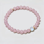 Bracelet en cristal naturel Amour Rose