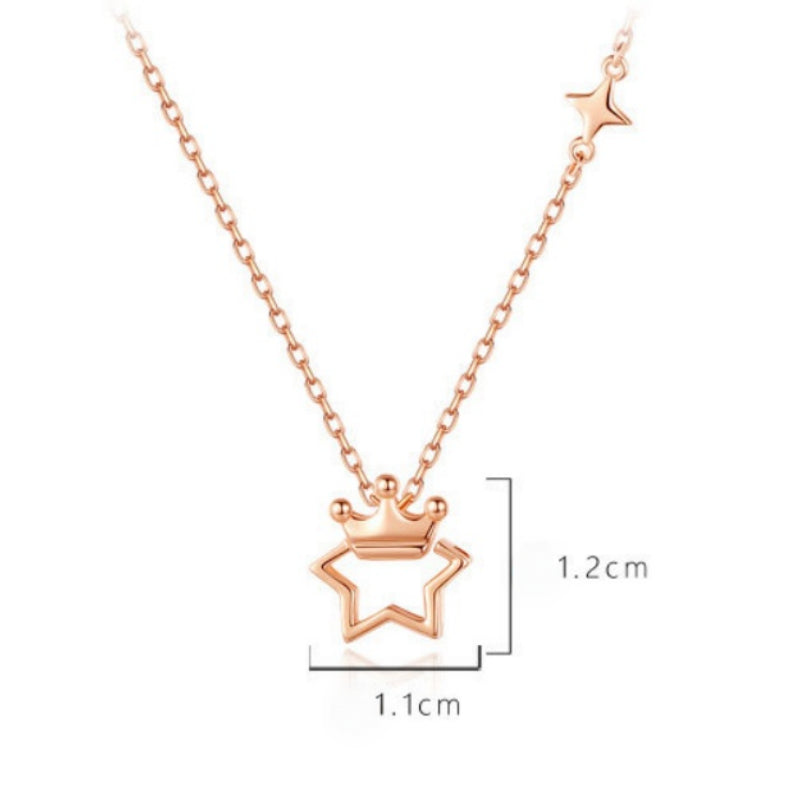 Star & Crown Necklace/Bracelet/Earrings Set - Confidence and Glamour