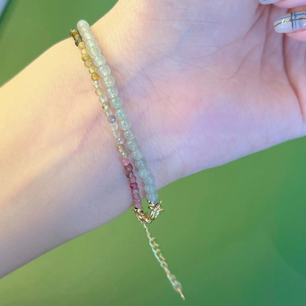 Collier en cristal naturel couronne vintage