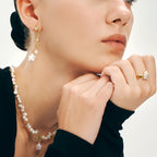 Starlight Pearl Gold Ring - Direct Way with Confidence