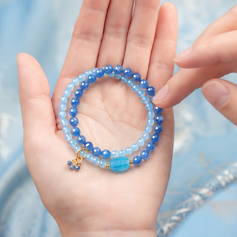Bracelet aigue-marine Mana Bar