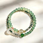 Bracelet de cinabre naturel Renouveau Lotus Rouge