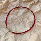 Fine Sparkle Red Spinel Bracelet, Good Luck & Wealth Crystal Bracelet for Women
