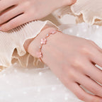 Lucky Four‑Leaf Clover Necklace/Bracelet/Earrings Set - Conveying Romance