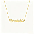 Collier personnalisé en argent pur S925 avec pendentif lettre - Collier prénom anglais