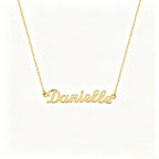 Collier personnalisé en argent pur S925 avec pendentif lettre - Collier prénom anglais