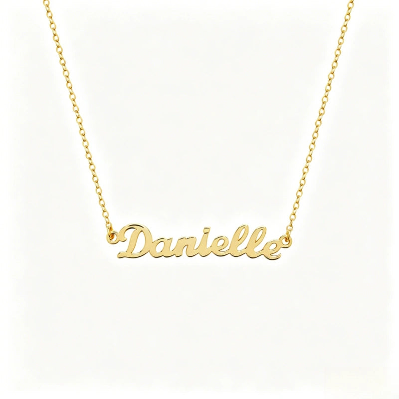 Customized Letter Necklace S925 Pure Silver Necklace English Name Necklace