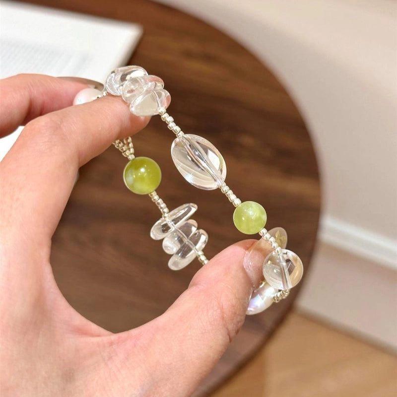 Clear Quartz & Freshwater Pearl Bracelet – Purify Aura, Balance Emotions