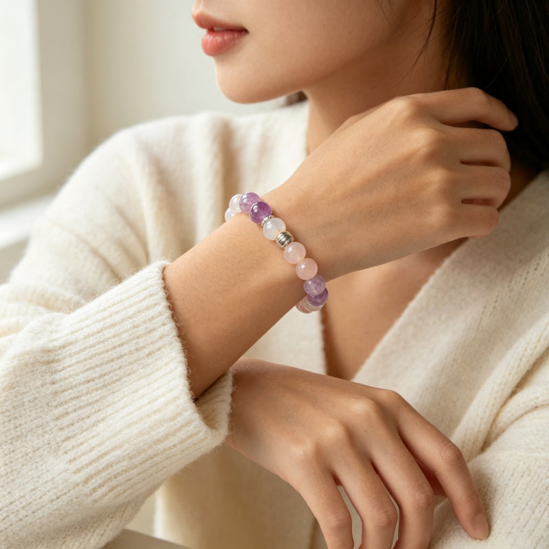 Constellation Natural Crystal Bracelet, Best Personal Gift to Friends