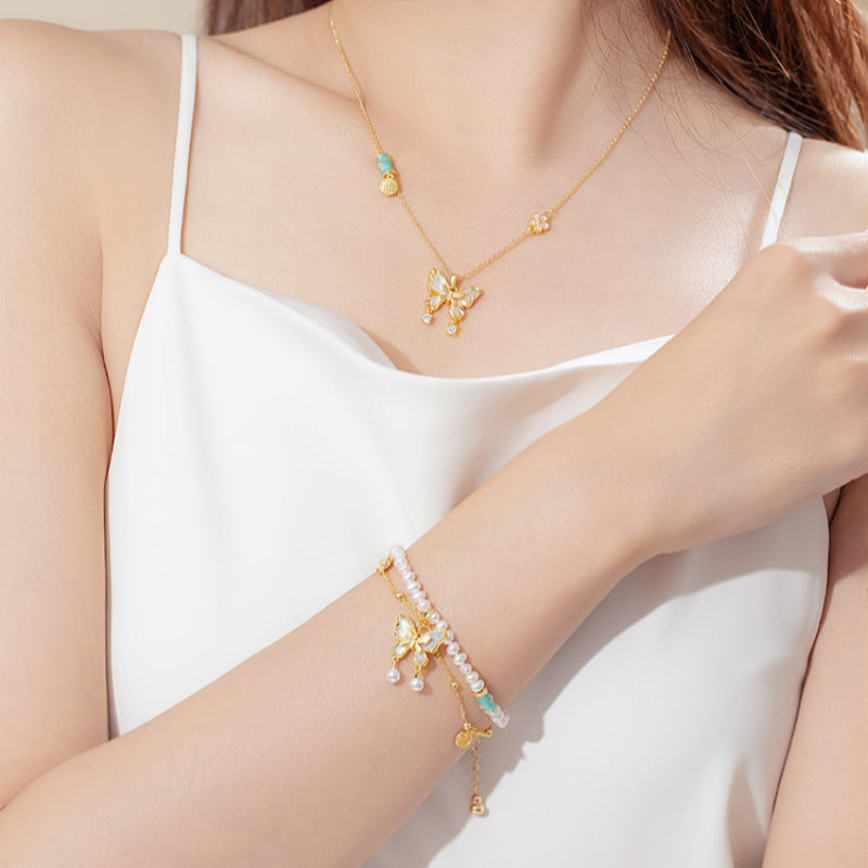 Collier de jade Hetian naturel éclat lunaire