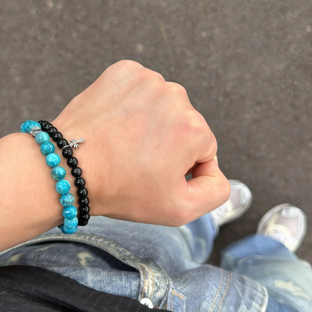 Collier en cristal naturel couronne vintage