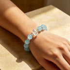 Bracelet en aigue-marine naturelle Thalassa Protection