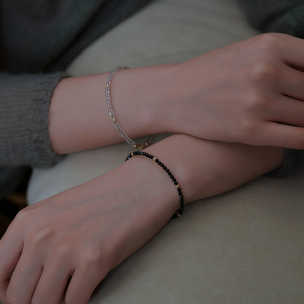 Collier en cristal naturel couronne vintage