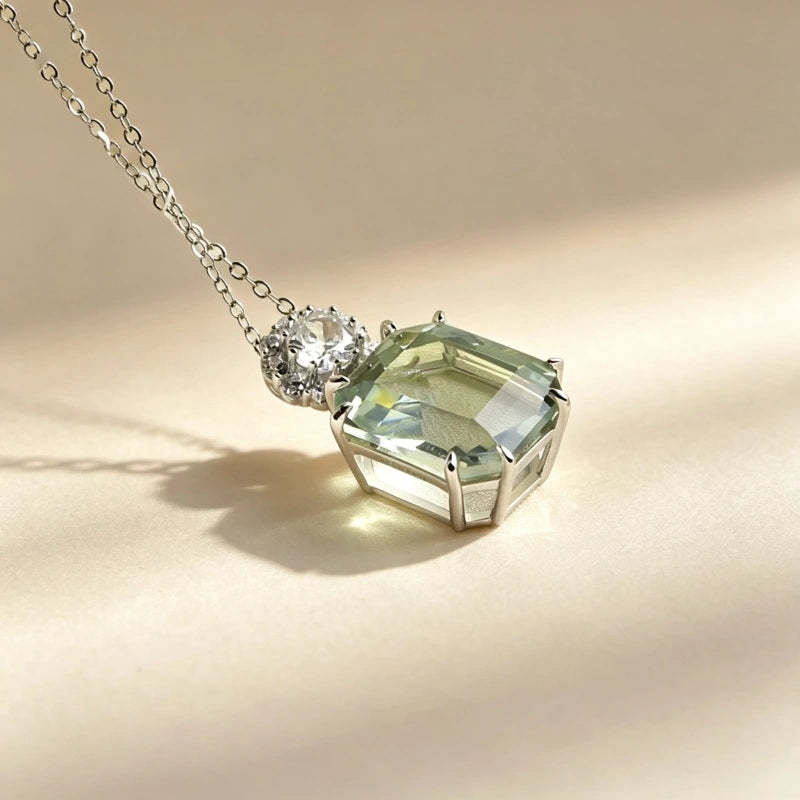 Phoenix Prism Natural Crystal Necklace