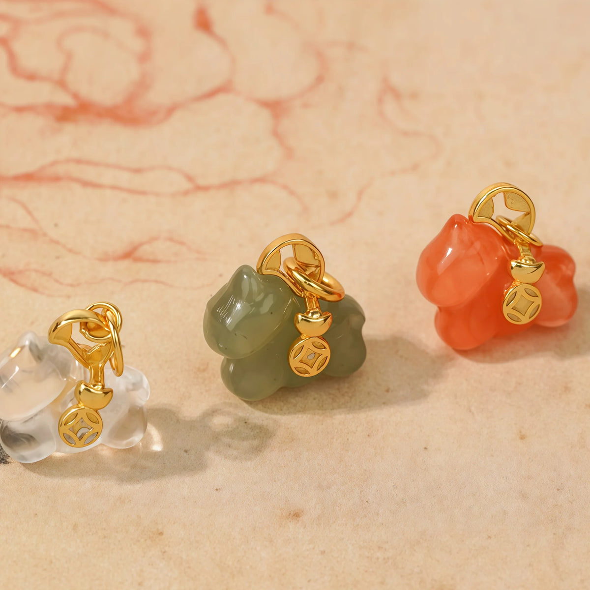 Natural Hetian Jade Pony Pendant Necklace - Success & Peace